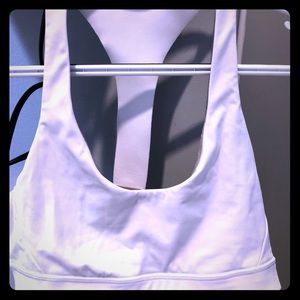 🍋Lululemon spirts bra. White. Size 8. Like new.